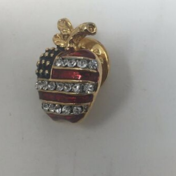 5 American Flag Red White Blue Rhinestone Patriot - Picture 4 of 8